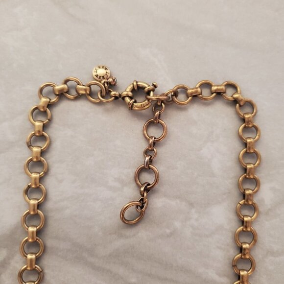 ✨ J.Crew Rhinestone Crystal Cluster Stacked Antiqued Statement Necklace ✨ - Picture 2 of 14